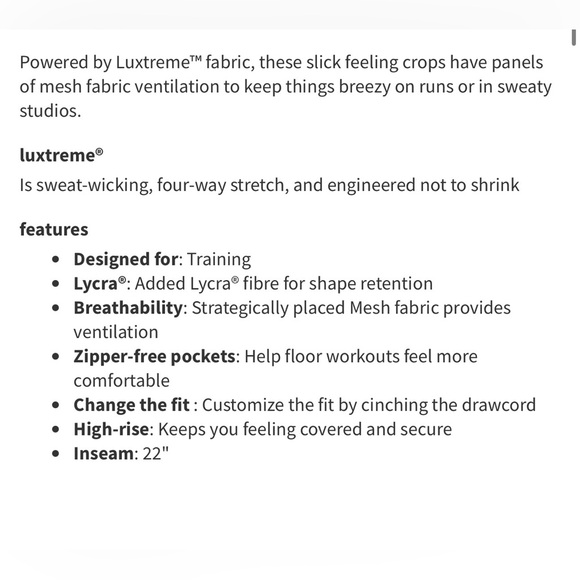 Lululemon 4 Pace Rival High Rise True Navy Crop Athletic Workout Women Leggings - Picture 13 of 13